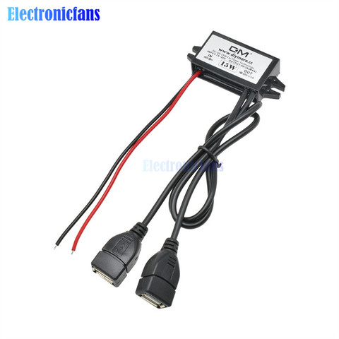 Micro USB 12V to 5V 3A 15W DC-DC Car Power Converter Module Step Down Power Output Adapter Low Heat Auto Protection ► Photo 1/6