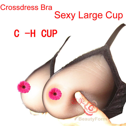See-Through Pocket Bra bra Crossdresser bra transgender Drag Queen bra suitable bra for CD not include silicone Breast ► Photo 1/6