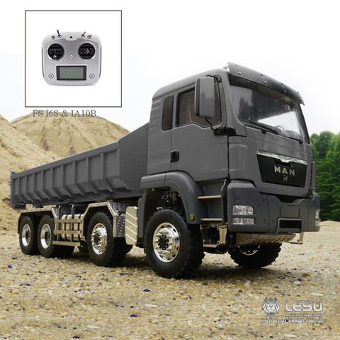 LESU 1/14 MAN TGS 8*8 Hydraulic Dumper RC Truck Roll On/Off Tipper Radio Motor  With Remote Controller THZH0185 ► Photo 1/6