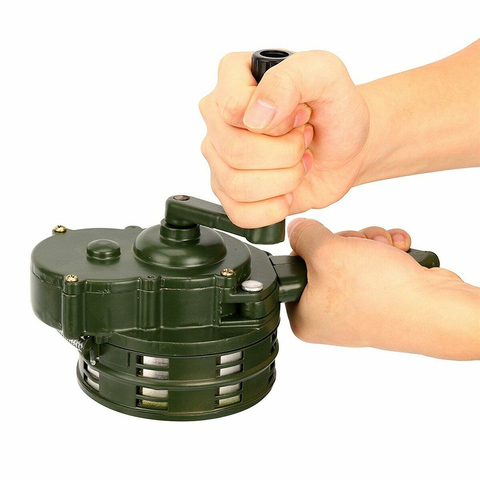 Hand Crank Siren Horn 110dB Manual Operated Metal Alarm Air Raid Emergency Safety EIG88 ► Photo 1/5