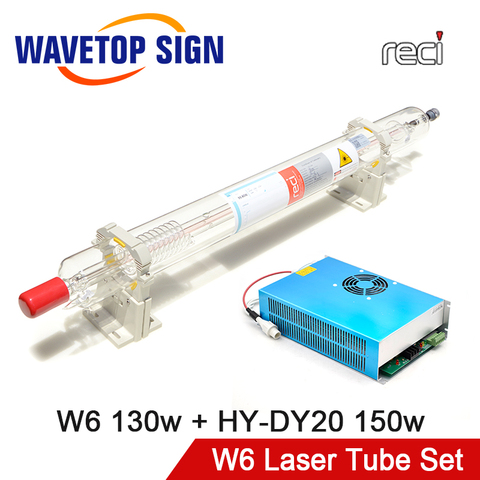 RECI Laser Tube W6 130W Length 1650mm Dia.80mm + Laser Power Supply DY20 CO2 Laser Tube for Laser Engraving Cutting Machine ► Photo 1/1
