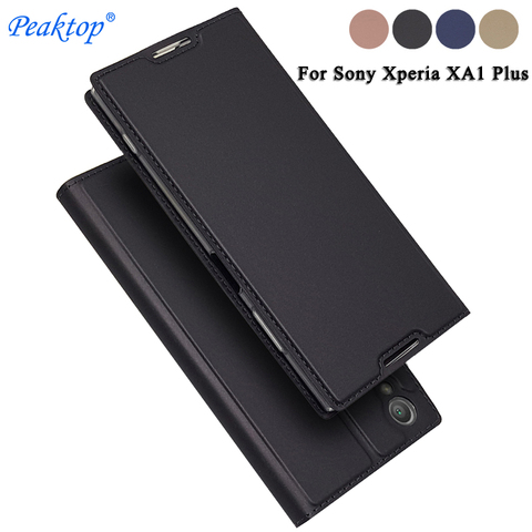TIKONO For Sony Xperia XA1 Plus Case XA1Plus 5.5 Luxury Leather Flip Book Cover Phone Bags Cases for Sony Xperia XA1 2 Xper XA1+ ► Photo 1/6