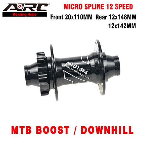 ARC Micro Spline 32 holes Downhill Bike / MTB Boost Hub Front 20x110 Rear 12x142 12x148 Cube With HG Freehub / Sram XDR 12 Speed ► Photo 1/6