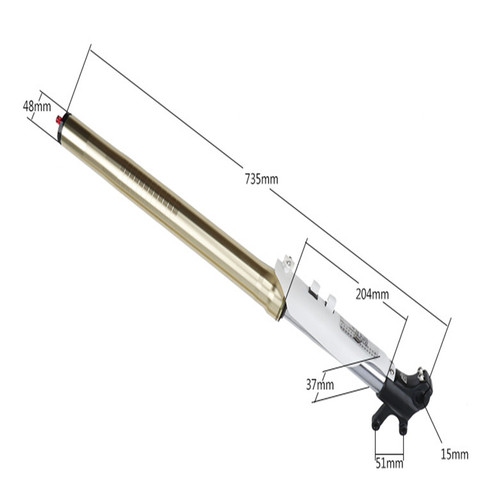 DNM DH Off-road Motor Bike Shock Absorber Inverted Motorcycle Front Fork Bold Oil Spring Front Tube ► Photo 1/5