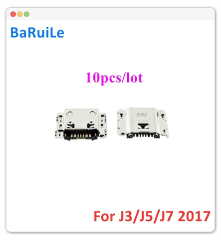 BaRuiLe 10pcs micro mini usb charging Port dock jack socket Connector for Samsung Galaxy J3 J330 J5 J530 J530F J7 J730 2017 ► Photo 1/1