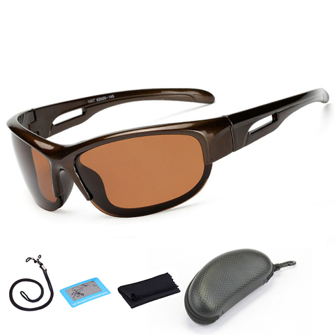 New Fishing Polarized Sunglasses Hiking Cycling Goggles Riding Night-vision Driving Glasses Sport Fishing Eyewear with Box ► Photo 1/6
