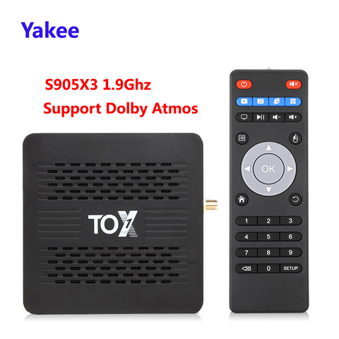 Tox1 Smart TV Box Android 9 TVBOX Amlogic S905X3 Dual Wifi 1000M BT4.2 4K Media Player Set top box For Dolby Atmos Audio ► Photo 1/6