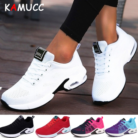 KAMUCC New Platform Ladies Sneakers Breathable Women Casual Shoes Woman Fashion Height Increasing Shoes Plus Size 35-42 ► Photo 1/6