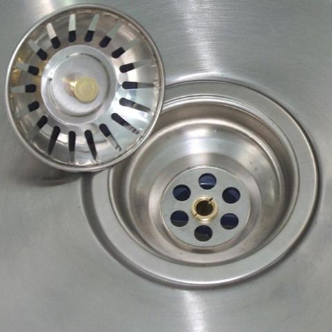 1PC Stainless Steel Waste Plug Sink Filter Hair Catcher Drains Kitchen Sink Strainer Stopper Bathroom Tools Kitchen Accessories ► Photo 1/6