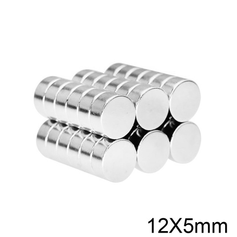 5/10/20/50/100/200pcs 12x5 Powerful Magnets disc 12mmx5mm Permanent Round Magnet 12x5mm Neodymium Magnet Strong magnetic 12*5 ► Photo 1/6