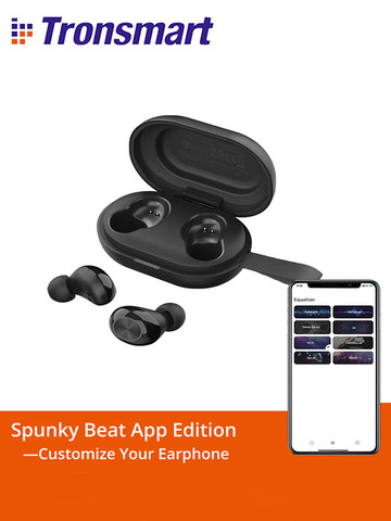 Tronsmart Spunky Beat App Edition TWS Earphone with QualcommChip,Wireless Bluetooth Earbuds with AptX, CVC 8.0, Touch Control ► Photo 1/6