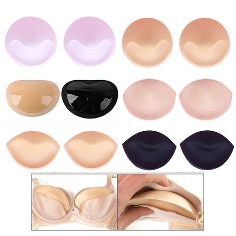 Women Intimates Accessories Sexy Sponge Bra Pads Push Up Breast Enhancer  Removeable Bra Padding Inserts Cups for Swimsuit Bikini - Price history &  Review, AliExpress Seller - ShineByou Store