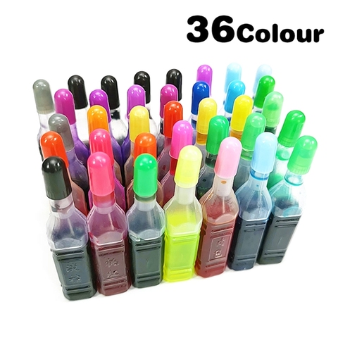 24/36 Colors 8ml Pigment DIY Slime Supplies Accessories Epoxy Resin Ink Dye Ink DIY Handmade Art Crafts Coloring Dye Colorant ► Photo 1/6