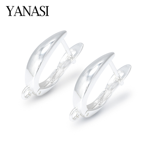 2022 Sliver Color Earwirel Classic Earring Hooks Findings For DIY Women Wedding Crystal Jewelry Making  Clasps Accessories ► Photo 1/6