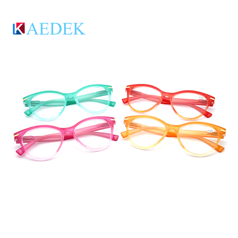 KAEDEK Brand New Reading Glasses cat eye Transparent Fashion Eyeglasses Lesebrillen Europe Style Men Women Reading Glasses ► Photo 1/6