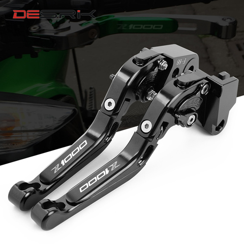 High Quality Laser Logo Z1000 Motorcycle CNC Adjustable Folding Brake Clutch Levers For kawasaki Z1000 2017 2022 ► Photo 1/6