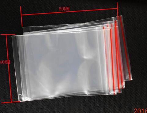 OPP self-adhesive bags transparent plastic bags Earrings accessories packaging bags 4*6cm ► Photo 1/1