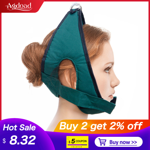 Hanging Cervical Traction Device Soft Neck Stretching Belt Pain Relief Metal Bracket Chiropractic Neck Traction Cushion Newest ► Photo 1/6