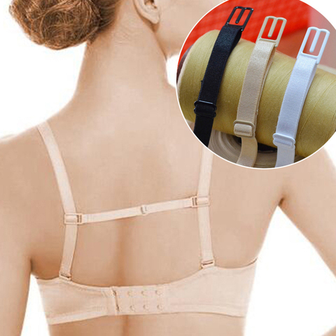 Women Elastic Anti Slip Bra Straps Adjustable Bra Strap Holder Belt With  Back Clips Breast Slip Resistant Belt Accessories