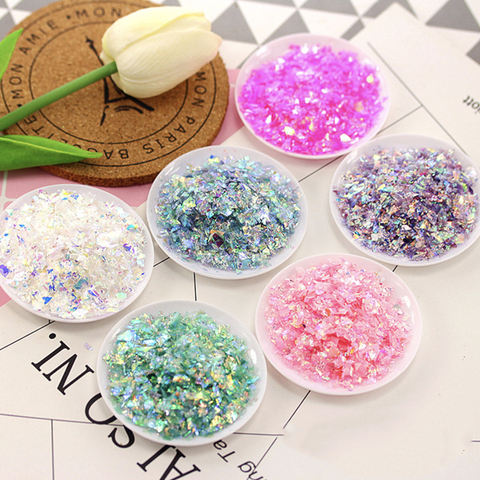 20g Colorful Shell Sugar Broken Pieces Flashing Flash Debris Material UV Resin Epoxy Mold Making Filling For DIY Jewelry ► Photo 1/6