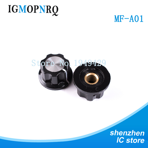 10PCS/LOT MF-A01 bakelite potentiometer potentiometer knob cap diameter 19.5MM with RV16 hole 3.2MM ► Photo 1/2