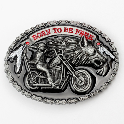 Motorcycle locomotive Belt Buckle Handmade homemade belt accessories waistband DIY Western cowboy Heavy metal rock punk k47 ► Photo 1/3