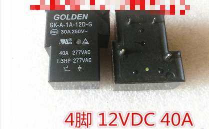 GK-A-1A-12D-G 12VDC 12V 30A 40A 4-pin DC12V ► Photo 1/1