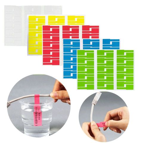 30Pc Cable Labels Sticker Waterproof Identification Tags Work with Laser Printer M89B ► Photo 1/5