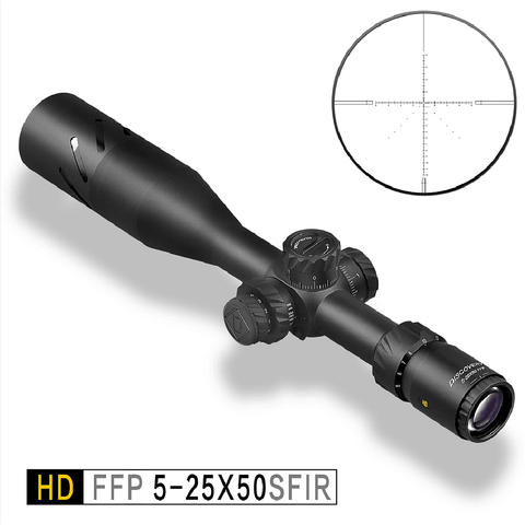 Shotgun Sight 5-25 X50 FFP HD Discovery Illuminated Airgun Scopes for Army Long Range Shooting ► Photo 1/6