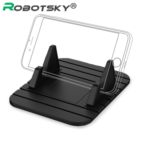 Car Phone Holder Non-slip Mat Rubber For iPhone X XMAX Samsung S9 S8 Xiaomi Smartphone Mobile Phone Stand Bracket GPS Holder ► Photo 1/6