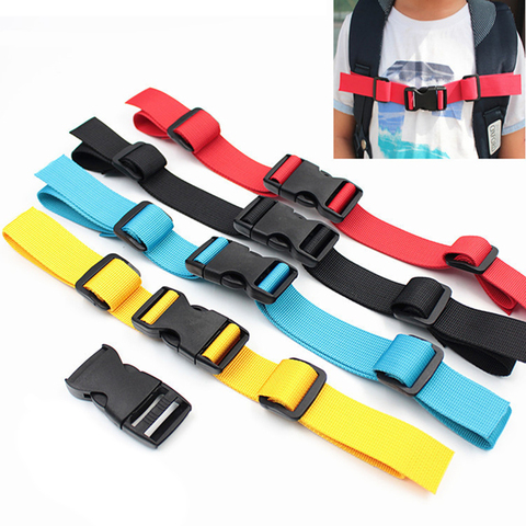 Durable Camping Backpack Chest Harness Strap Adjustable Dual Release Buckle Bag Parts Accessories Nylon Students School Bag Part ► Photo 1/6