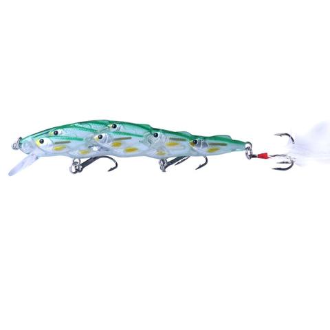 1pcs/ Trolling Winter fishing Group of fish Bionic hard bait 11.5cm/15g Artificial Crank lure Wobbler Rotate fishing gear lure ► Photo 1/6