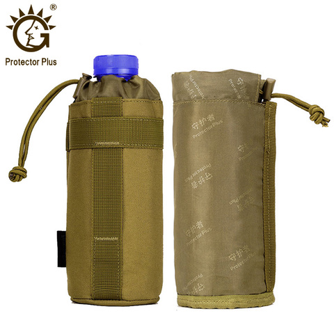 550ml Water Bottle Pouch,Tactical Military Molle Kettle Bag Pocket,Outdoor Water Bottle Holder Camping Army Gear Bag 4 Colors ► Photo 1/6