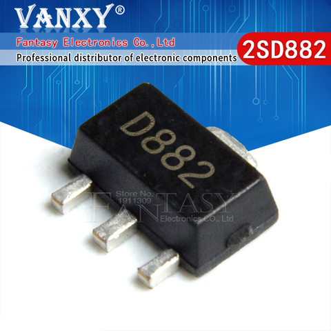 20PCS 2SD882 SOT89 D882 SOT-89 SOT SMD new and original IC ► Photo 1/4