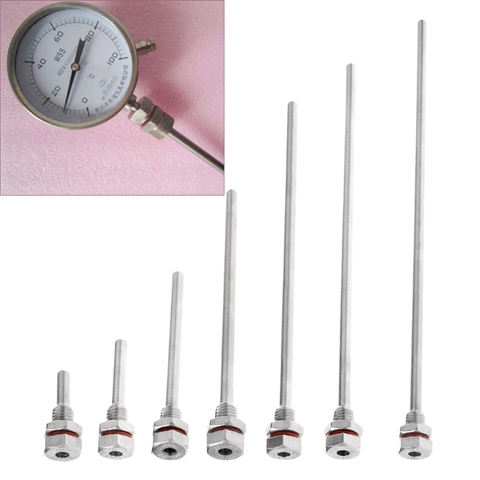 Thermowell Immersion Sleeve Pocket Stainless Steel 304 M10X1.5 for Max 4.5 mm L35-L300mm ► Photo 1/6