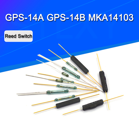 10pcs N/O Reed switch Magnetic Switch 2 * 14mm Normally Open Magnetic Induction switch N/C Normally closed MKA14103 GPS-14B ► Photo 1/6