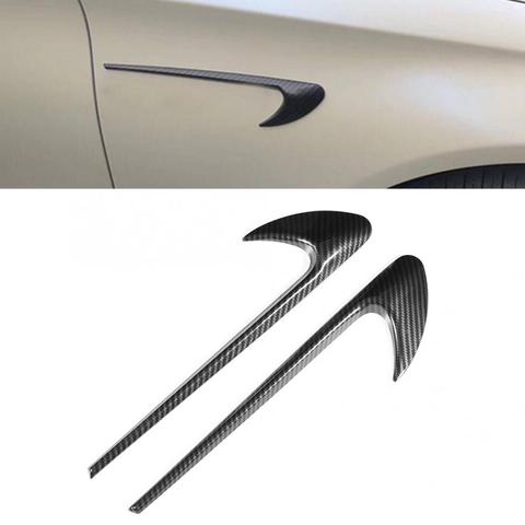 Car Fender Stickers Decoration Carbon Fiber Style Fits for Mercedes Benz CES CLS Class W205 W213 W222 C257 C43 C63 E43 E63 ► Photo 1/6