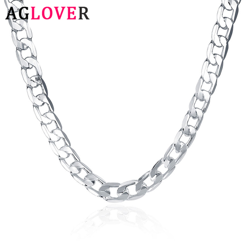 Silver Chain for Women, 18 Inch Chain - Side Chain