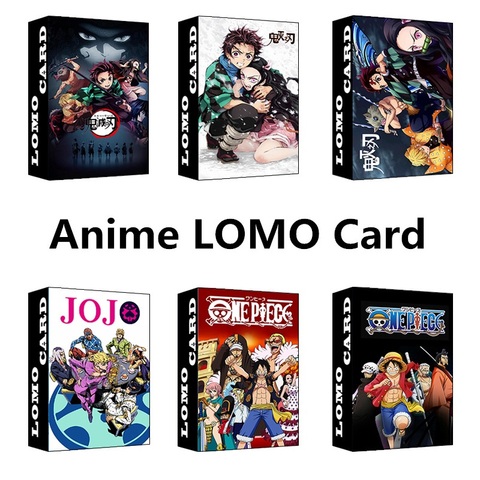 30 Pcs/Set Japanese Anime One Piece,JoJo's Bizarre Adventure LOMO Card Postcard DIY Cartoon Character Greeting Cards ► Photo 1/5