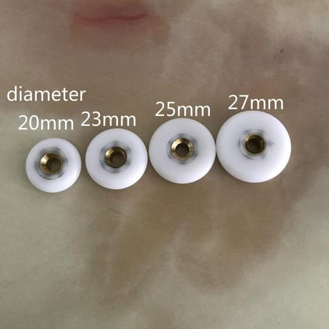 Dia 20mm 23mm 25mm 27MM Shower Room Wheel Accessories Bathroom Glass Sliding Door Roller Pulley Wheel/Runner Room Hanging Roller ► Photo 1/1