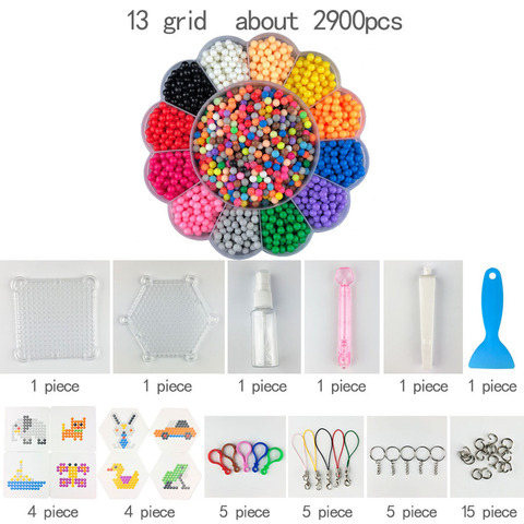 DIY Water Spray Hand Making 3D hama beads Puzzle aqua Educational Toys for Children Kit Ball Game ► Photo 1/6