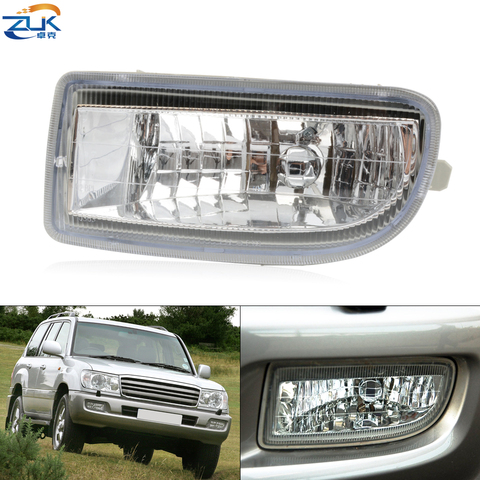 ZUK Fog Lamp Anti-Fog Light For Toyota LAND CRUISER 100 LC100 1998-2007 HDJ100 UZJ100 4500 4700 Front Bumper Foglight Foglamp ► Photo 1/6