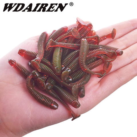 10 or 20pcs Fishing Lures 48mm 0.7g Wobblers Carp Fishing Soft Bait Swimbait Tail Grub Lures Silicone Artificial Fishing Tackle ► Photo 1/6