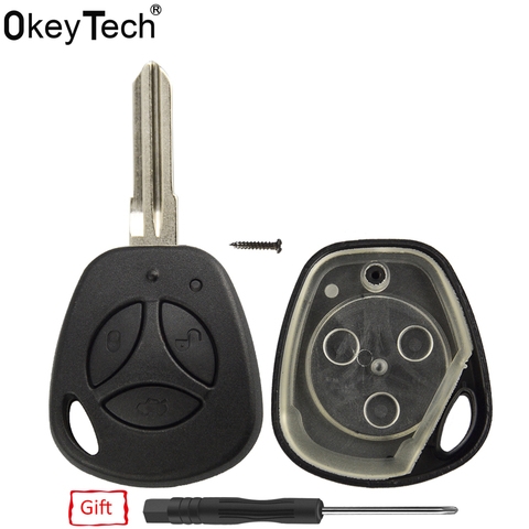 3 Buttons Flip Replacement Car Key Shell For Lada vesta granta priora kalina vaz Uncut Auto Blank Remote car Key Case Cover Fob ► Photo 1/6