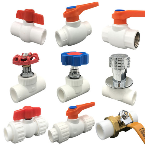 Ppr valve faucet joint heating hot melt switch 20 25 32 plumbing fittings ► Photo 1/1