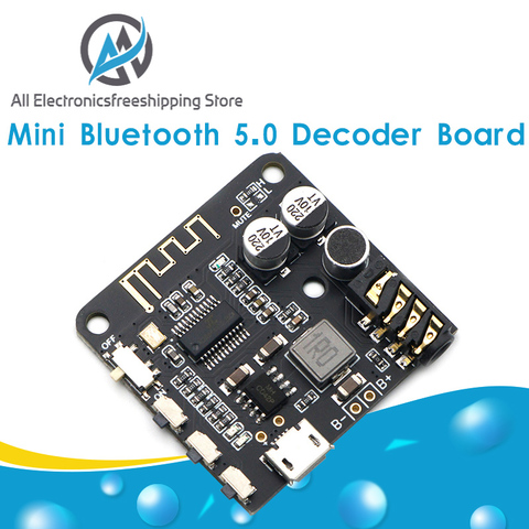Mini Bluetooth 5.0 MP3 Decoder Board Audio Receiver MP3 Lossless Player Wireless Stereo Music Amplifier Module ► Photo 1/6