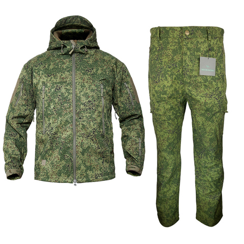 Mege Brand Russion Camouflage Tactical Military Uniform Outdoor Winter Working Clothing Fleece Warm Jacket and Pants Windproof ► Photo 1/6