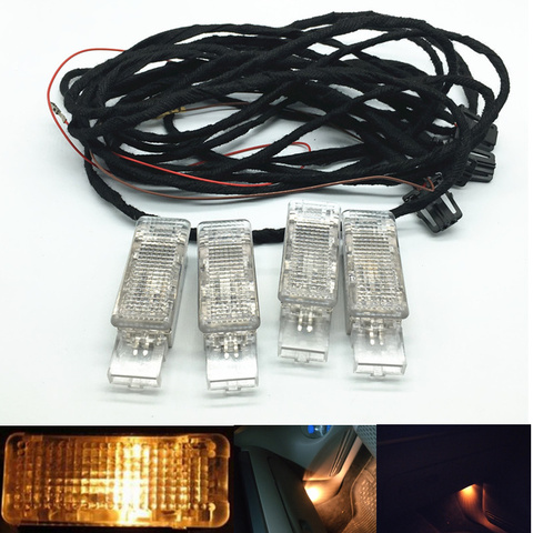 halogen Footwell Light Foot Step Lamps Cable Wiring harness For PASSAT B6 Golf 6 MK6 JETTA 5 MK5 6 Tiguan 7L0947415 5ND 947 415 ► Photo 1/6