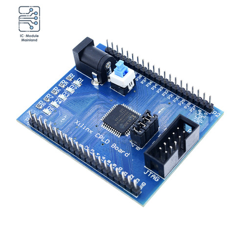 Xilinx XC9572XL CPLD Development Board Brassboard Learning Board JTAG Interface DC Power Supply with Switch ► Photo 1/1