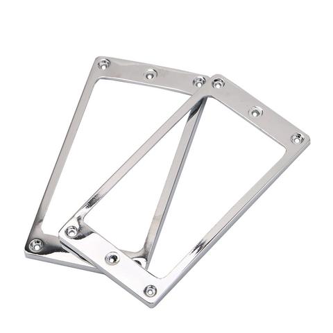 2Pcs Gold/Silver/Black Metal Electric Guitar Humbucker Pickup Mounting Ring Frames 90mm x 45mm ► Photo 1/6